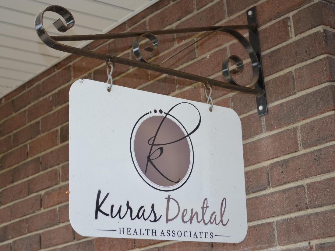 The welcome sign at Kuras Dental Health Associates in Monroe, MI